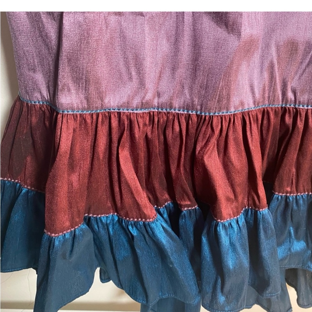 Anthropologie sachin & Babi color blocked Mindi skirt sz 4 - Picture 7 of 10